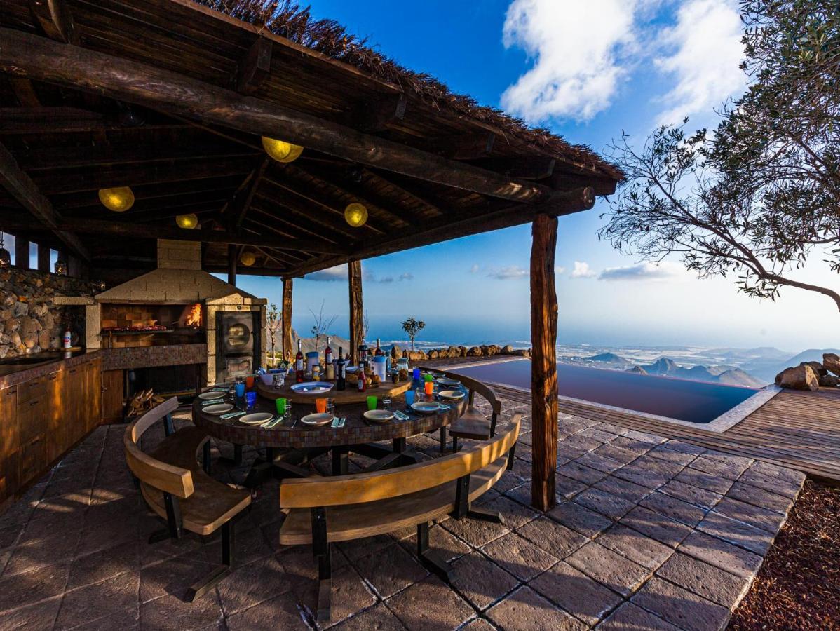 Historic Canarian House, Private Heated Infinity Pool, Bbq, Wifi + Panoramic Ocean Views Arona  Exterior photo
